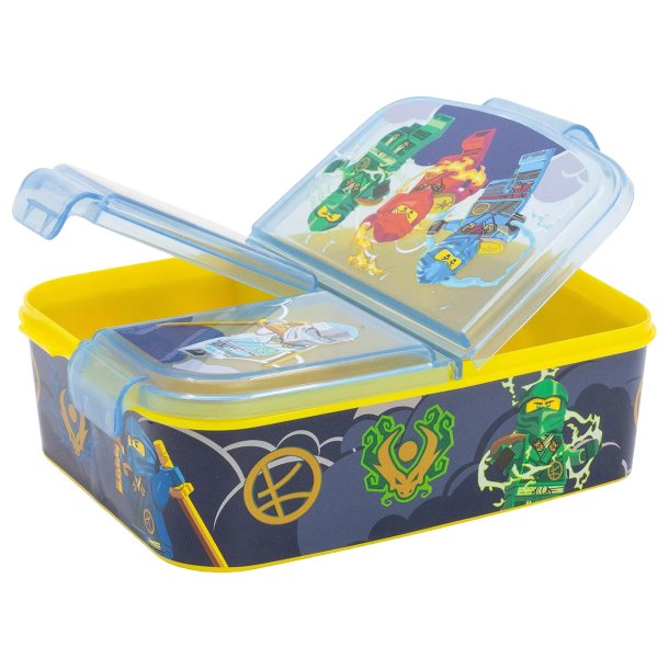 Lego Ninjago madkasse med 3 rum