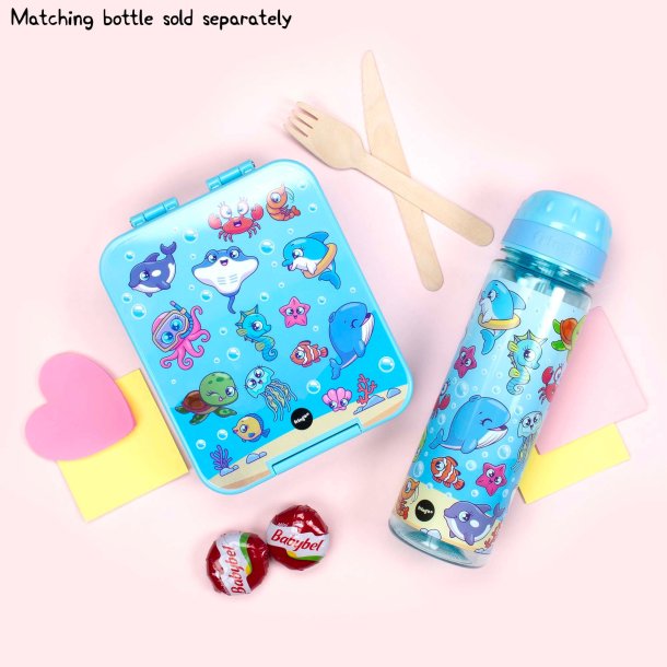 Fringoo - Madkasse med rum - Havets dyr - Bl 