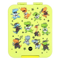 Fringoo - Madkasse med rum - Dino Ninja  - Grn 