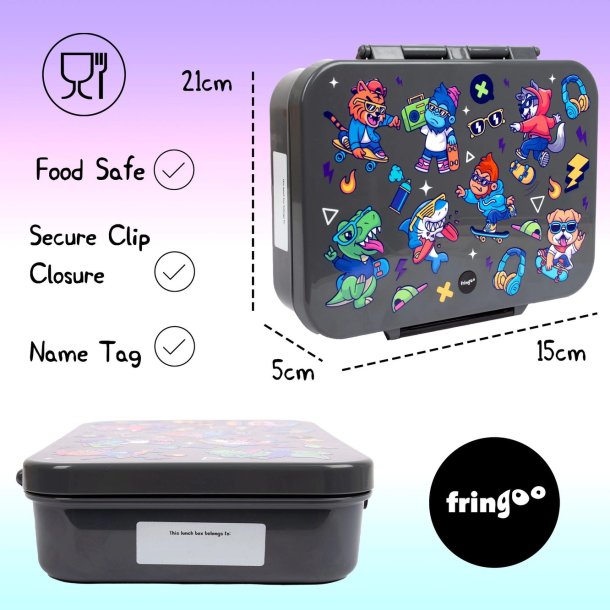 Fringoo - Madkasse med rum - Cool Dude 