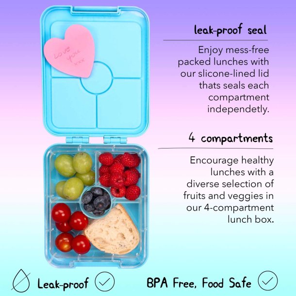 Fringoo - Madkasse med rum - Havets dyr - Bl 