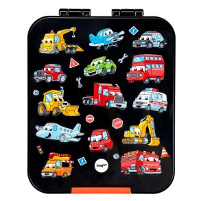 Fringoo - Madkasse med rum - Maskiner - Sort 