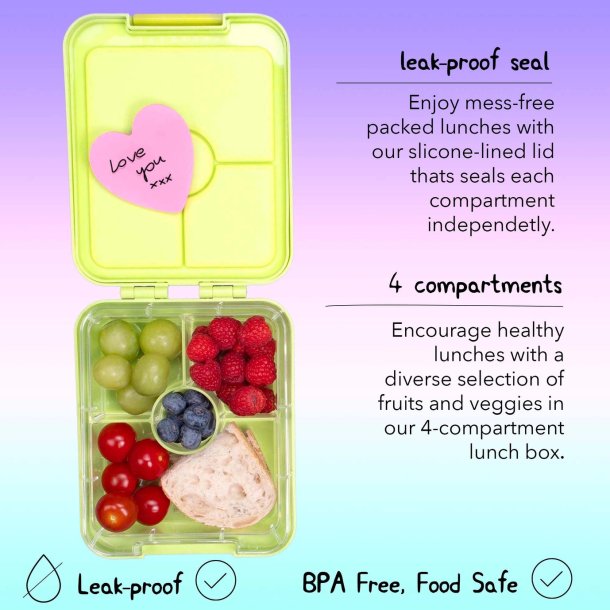 Fringoo - Madkasse med rum - Dino Ninja  - Grn 