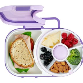 G�be madkasse med snack spinner - Grape Lilla