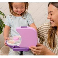 G�be madkasse med snack spinner - Grape Lilla