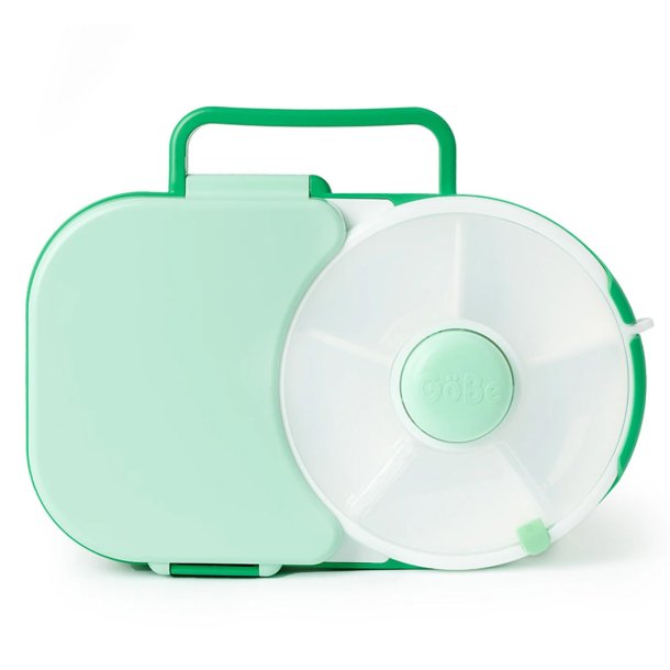 Gbe madkasse med snack spinner - Sage Grn 