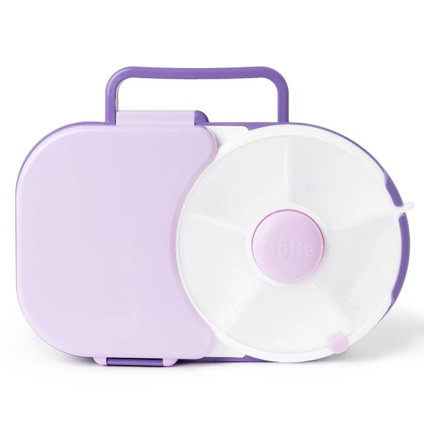 G�be madkasse med snack spinner - Grape Lilla