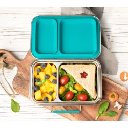 LEKKABOX Duo - Stlmadkasse - 2 Rum - Petrol