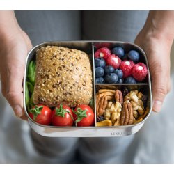 LEKKABOX Base st�lmadkasse m. 3 rum - 800 ml