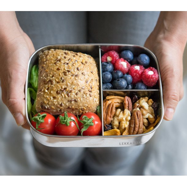 LEKKABOX Base st�lmadkasse m. 3 rum - 800 ml