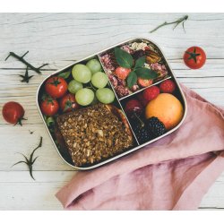 LEKKABOX Base st�lmadkasse m. 3 rum - 800 ml