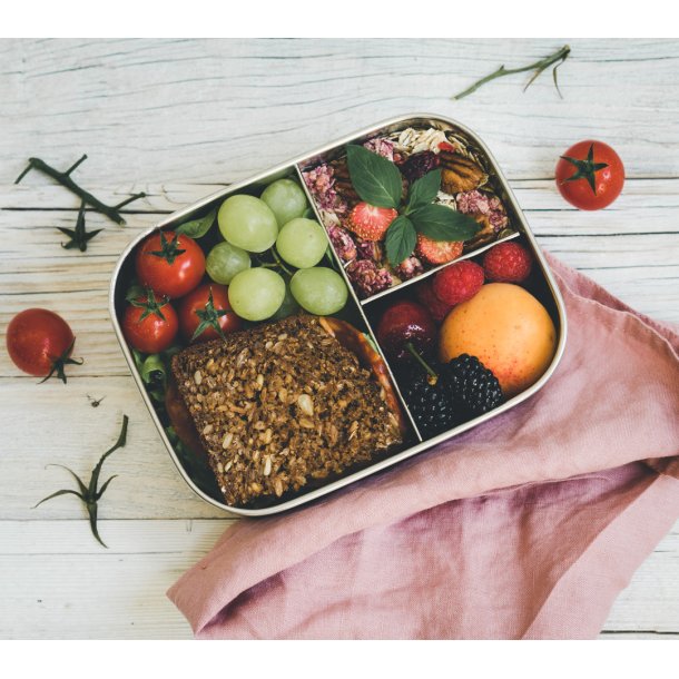 LEKKABOX Base st�lmadkasse m. 3 rum - 800 ml