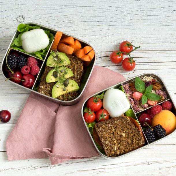 LEKKABOX Base st�lmadkasse m. 3 rum - 800 ml