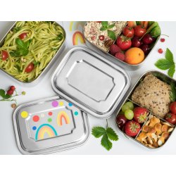 LEKKABOX Base st�lmadkasse m. 3 rum - 800 ml