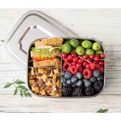 LEKKABOX Base st�lmadkasse m. 3 rum - 800 ml