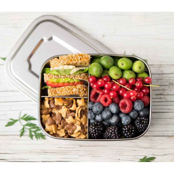 LEKKABOX Base st�lmadkasse m. 3 rum - 800 ml