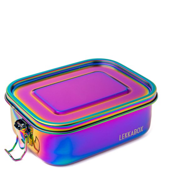 LEKKABOX Safe stlmadkasse m. 3 rum - 1000 ml - Rainbow 