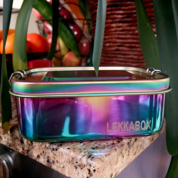 LEKKABOX Safe stlmadkasse m. 3 rum - 1000 ml - Rainbow 
