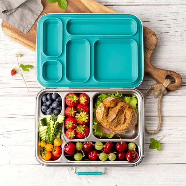 LEKKABOX Grande Stlmadkasse - 5 Rum - Petrol