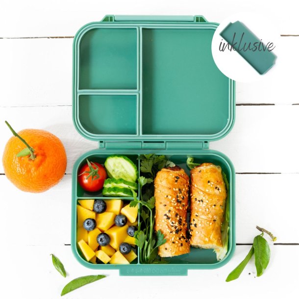 LEKKABOX Classic mini - Madkasse med 3 rum - Forest 