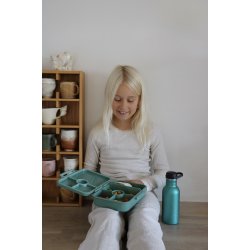 LEKKABOX Classic madkasse med 4 rum - Forest 