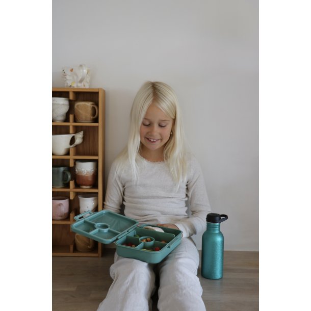 LEKKABOX Classic madkasse med 4 rum - Forest 