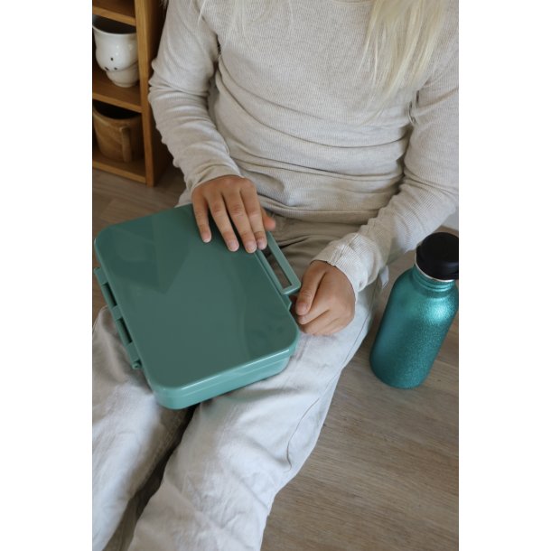 LEKKABOX Classic madkasse med 4 rum - Forest 
