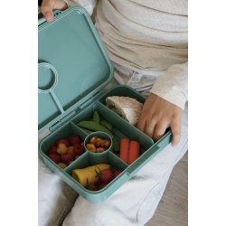 LEKKABOX Classic madkasse med 4 rum - Forest 