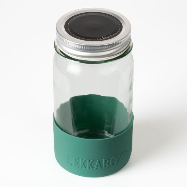 LEKKABOX - Meal Prep Glas m. Bumber 500 ml - Forest