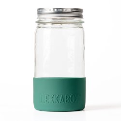 LEKKABOX - Meal Prep Glas m. Bumber 500 ml - Forest
