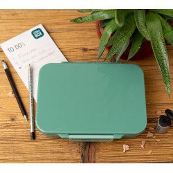 LEKKABOX Classic madkasse med 4 rum - Forest 