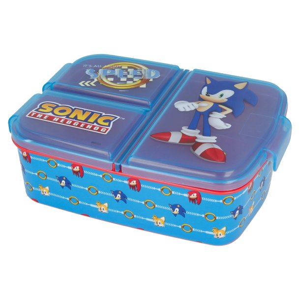 Sonic madkasse med 3 rum