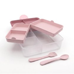 Melii Bento Madkasse med rum - Berry 