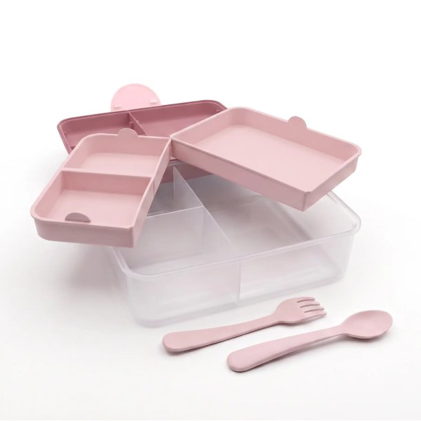 Melii Bento Madkasse med rum - Berry 