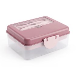Melii Bento Madkasse med rum - Berry 