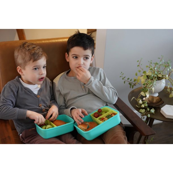 Melii Bento madkasse - 1250 ml - Bl og Lime