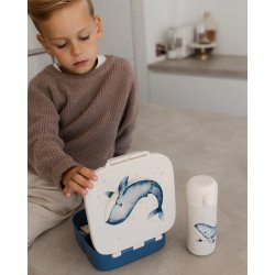 Petit Monkey Madkasse med rum - Hval