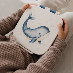 Petit Monkey Madkasse med rum - Hval