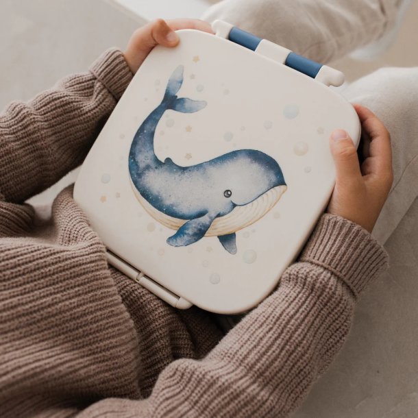 Petit Monkey Madkasse med rum - Hval