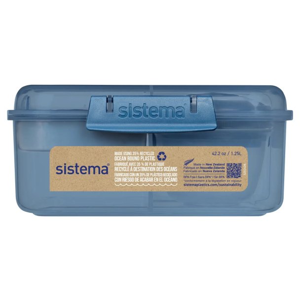 Sistema - Bento Cube Lunch 1,25l. - Mountain Blue