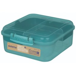 Sistema - Bento Cube Lunch 1,25l. - Teal Stone