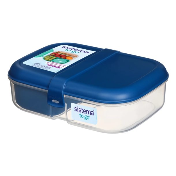Sistema - 1,1L Ribbon Lunch To Go - Ocean blue