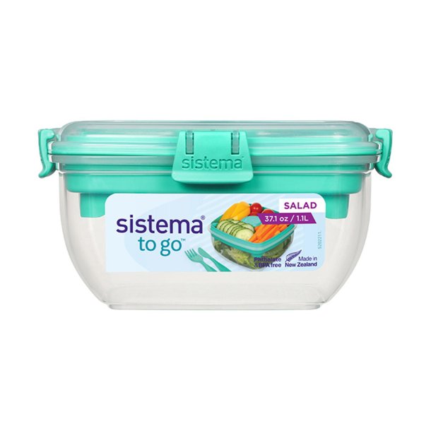 Sistema - Salad To Go - 1,1 L - Minty Teal