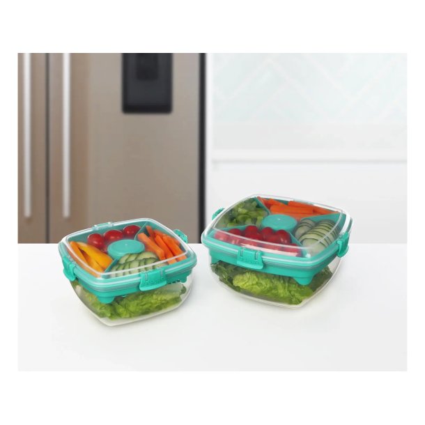 Sistema - Salad To Go - 1,1 L - Minty Teal