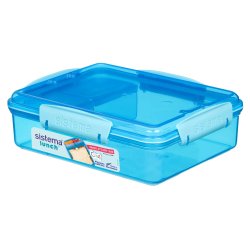 Sistema - Snack Attack Duo 975 ml - Blue