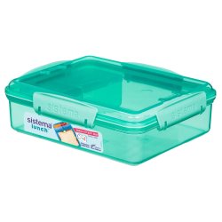 Sistema - Snack Attack Duo 975 ml - Teal