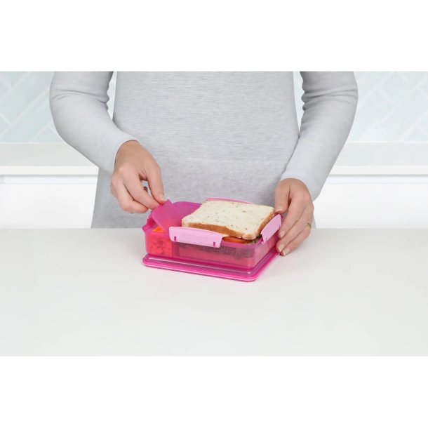 Sistema - Snack Attack Duo 975 ml- Pink