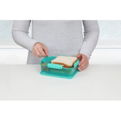 Sistema - Snack Attack Duo 975 ml - Teal