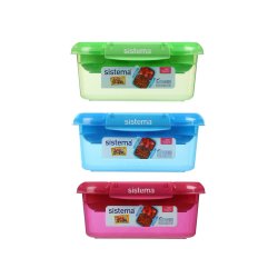 Sistema - Rectangle Stax To Go 1 L - Blue