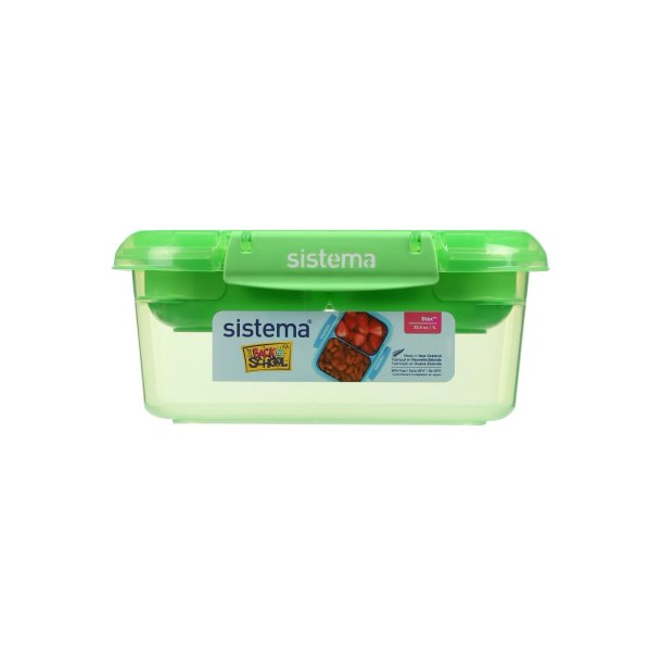 Sistema - Rectangle Stax To Go 1 L - Green